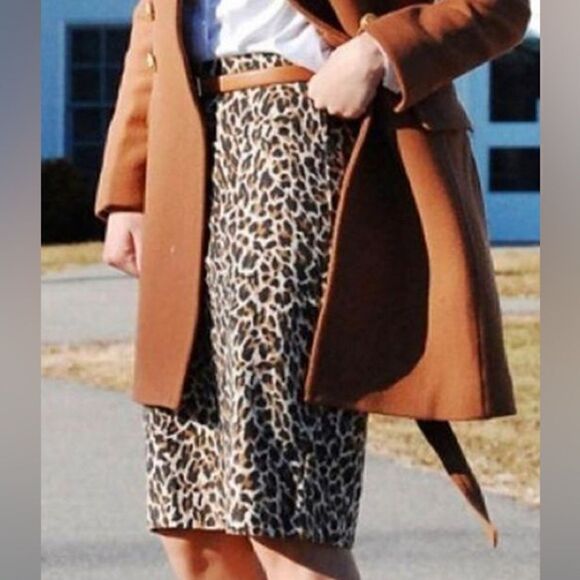 J. Crew Factory Pencil Skirt in Classic Leopard Print - Picture 2 of 15